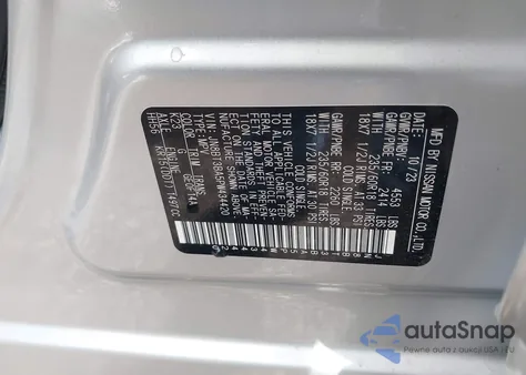 2023 Nissan Rogue Sv Fwd from USA, damaged, VIN JN8BT3BA5PW434420